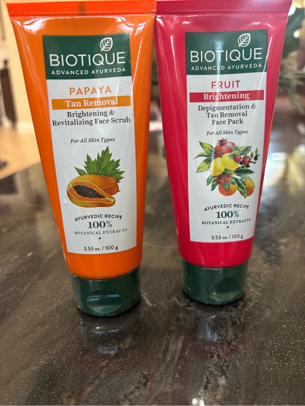 2 New Sealed Biotique Facial Fruit Pack
